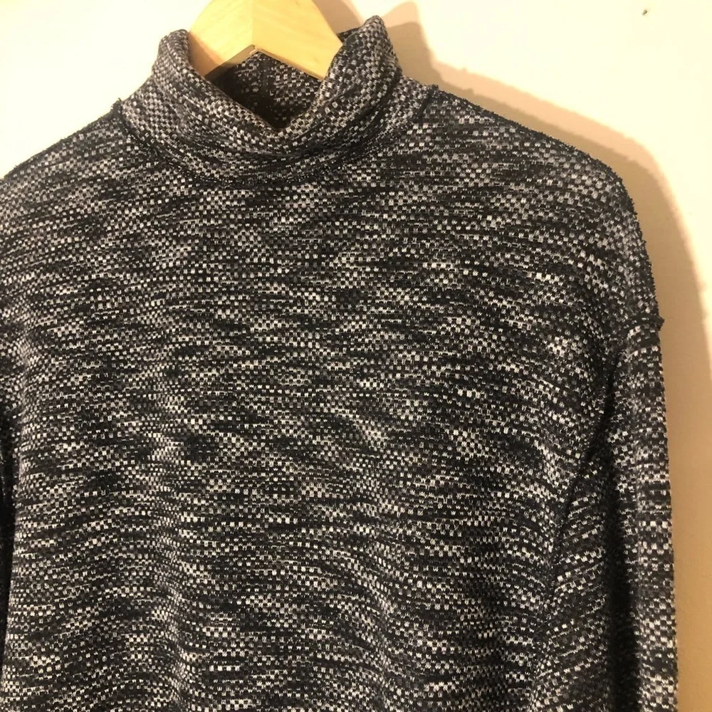 FREE PEOPLE Sunny Days Relaxed Turtleneck Knit Pullover Top XS